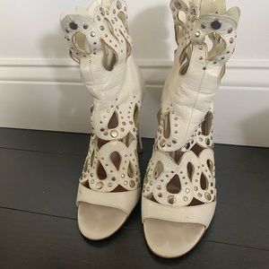 Alaia open toe cage sandal